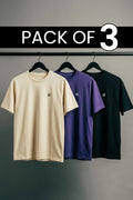 Lemon Purple & Blak T-Shirt - Pack of 3