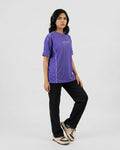 Purple Graphic Panel T-Shirt S12