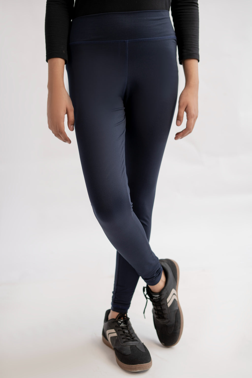 LB-Stylish Navy Blue Tights E4 | Premium Sports & Casual Leggings for Ladies