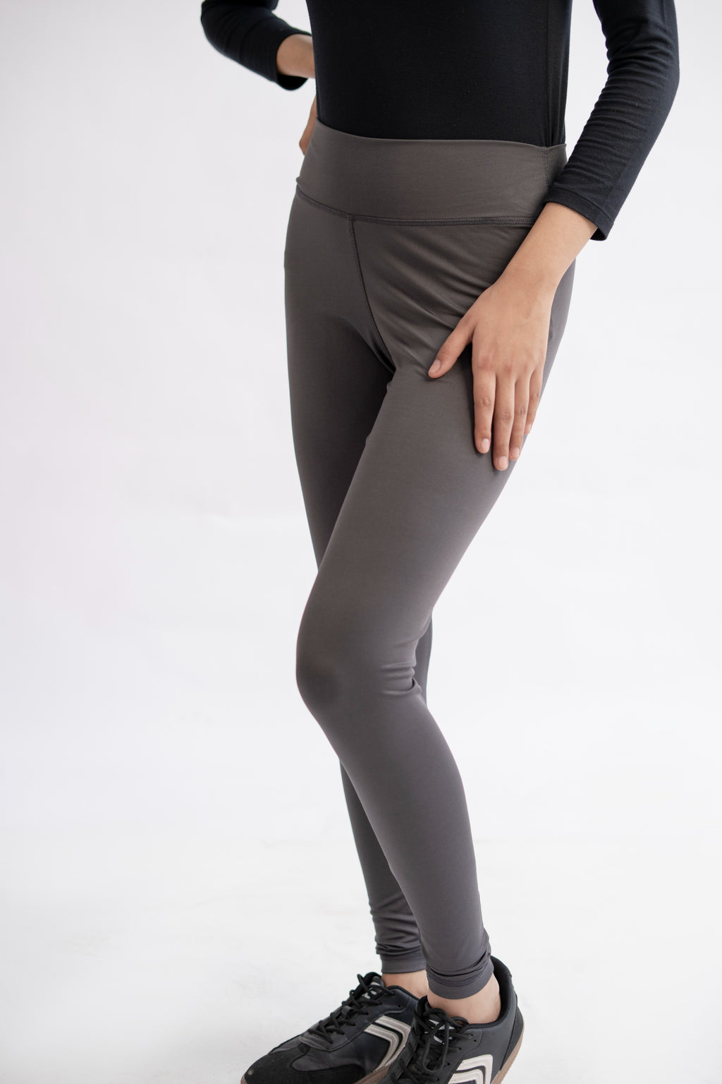 LB-Stylish Charcoal Gray Tights E3 | Premium Sports & Casual Leggings for Ladies