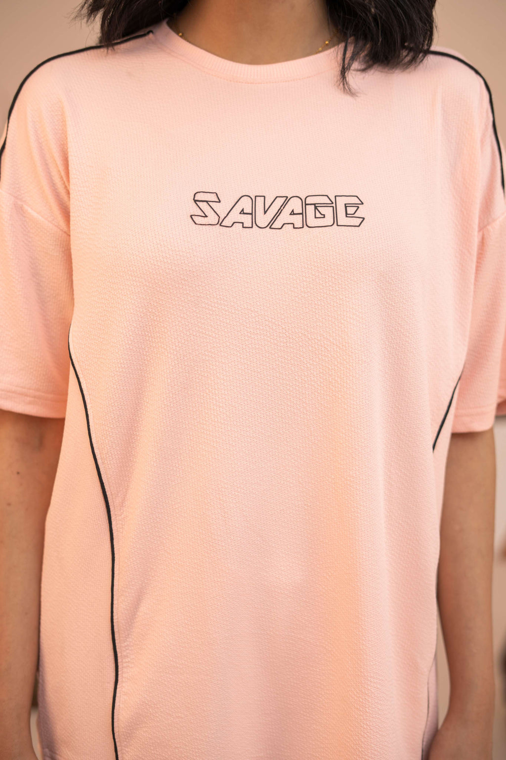 Savage Performance Tee – Blush Pink S3