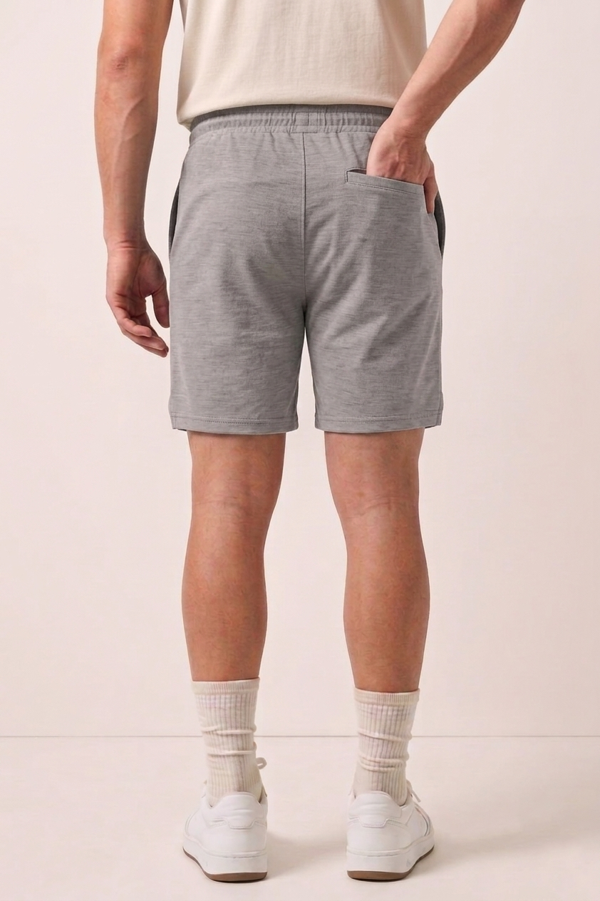 Heather Gray Minimalist Athleisure Shorts X5