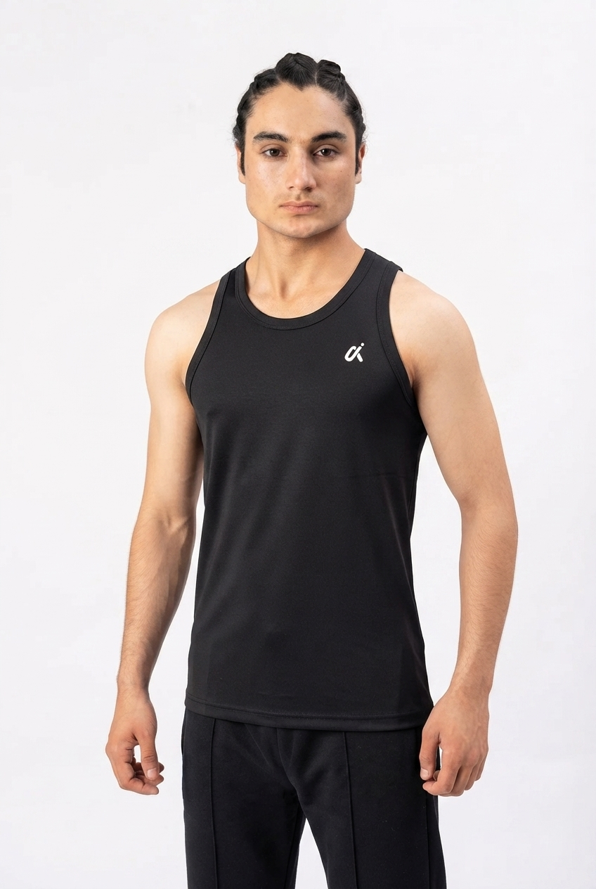 Essential Black Tank Top – A3