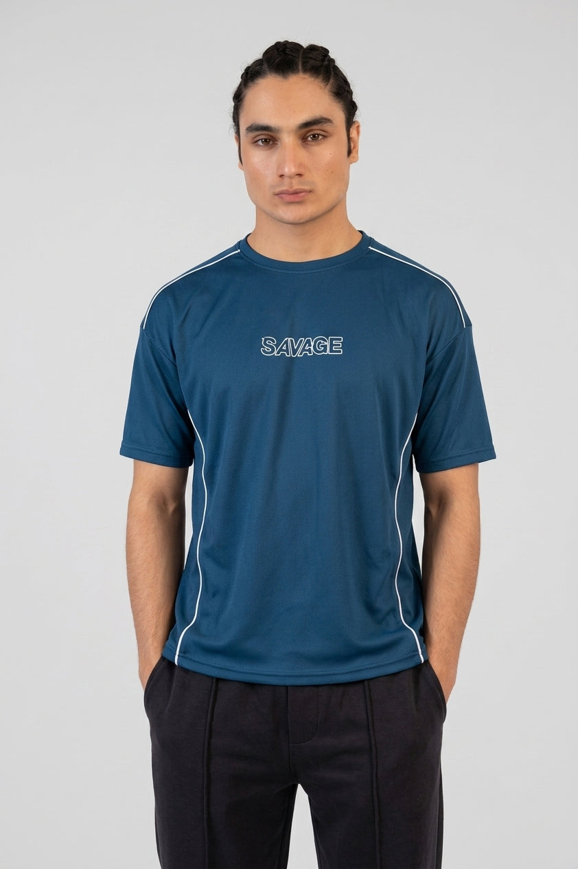 Savage Performance Mesh T-Shirt – Teal T2