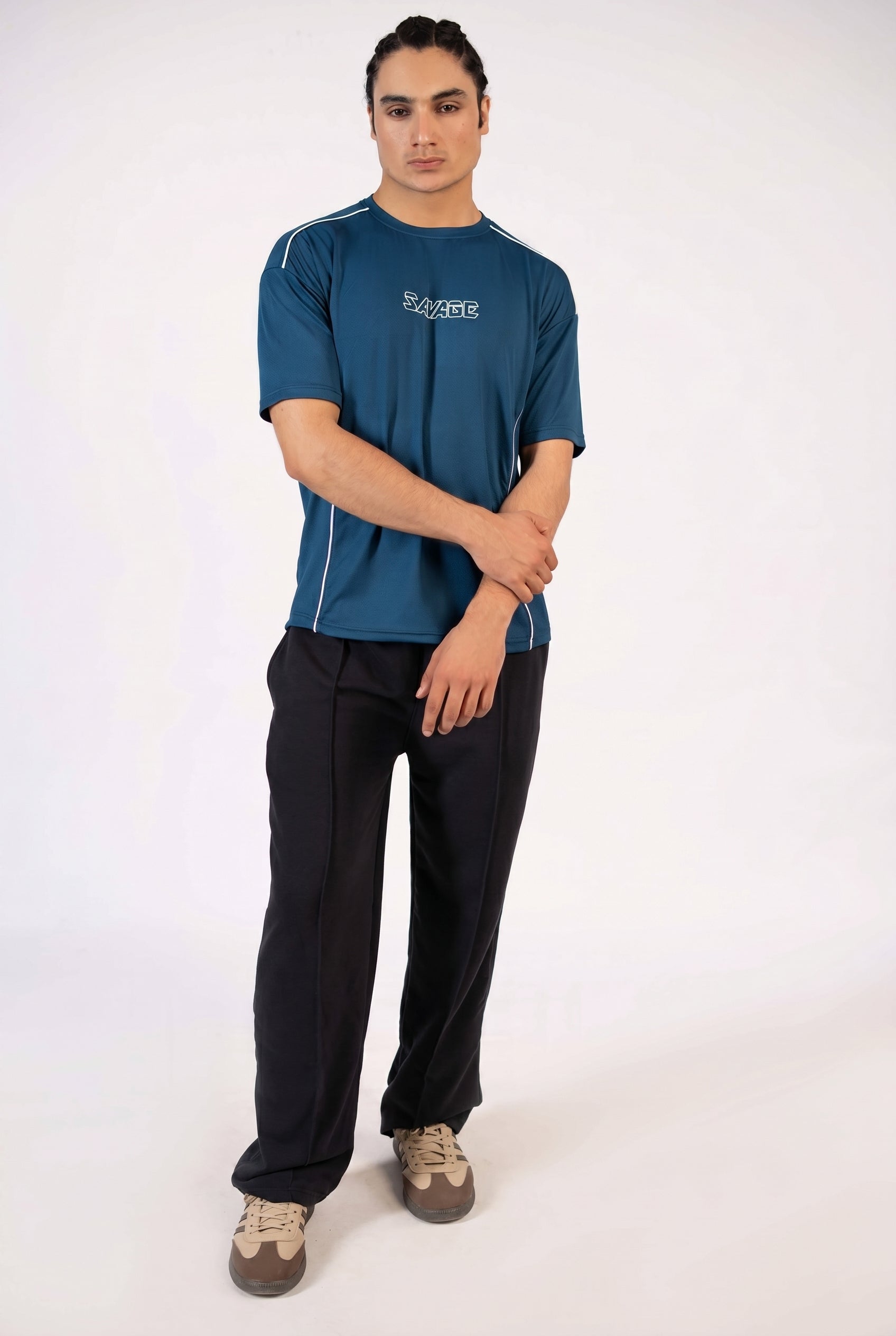 Savage Performance Mesh T-Shirt – Teal T2