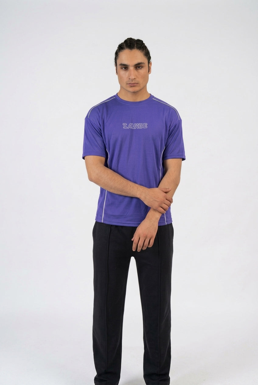 Purple Savage Graphic T-Shirt T7