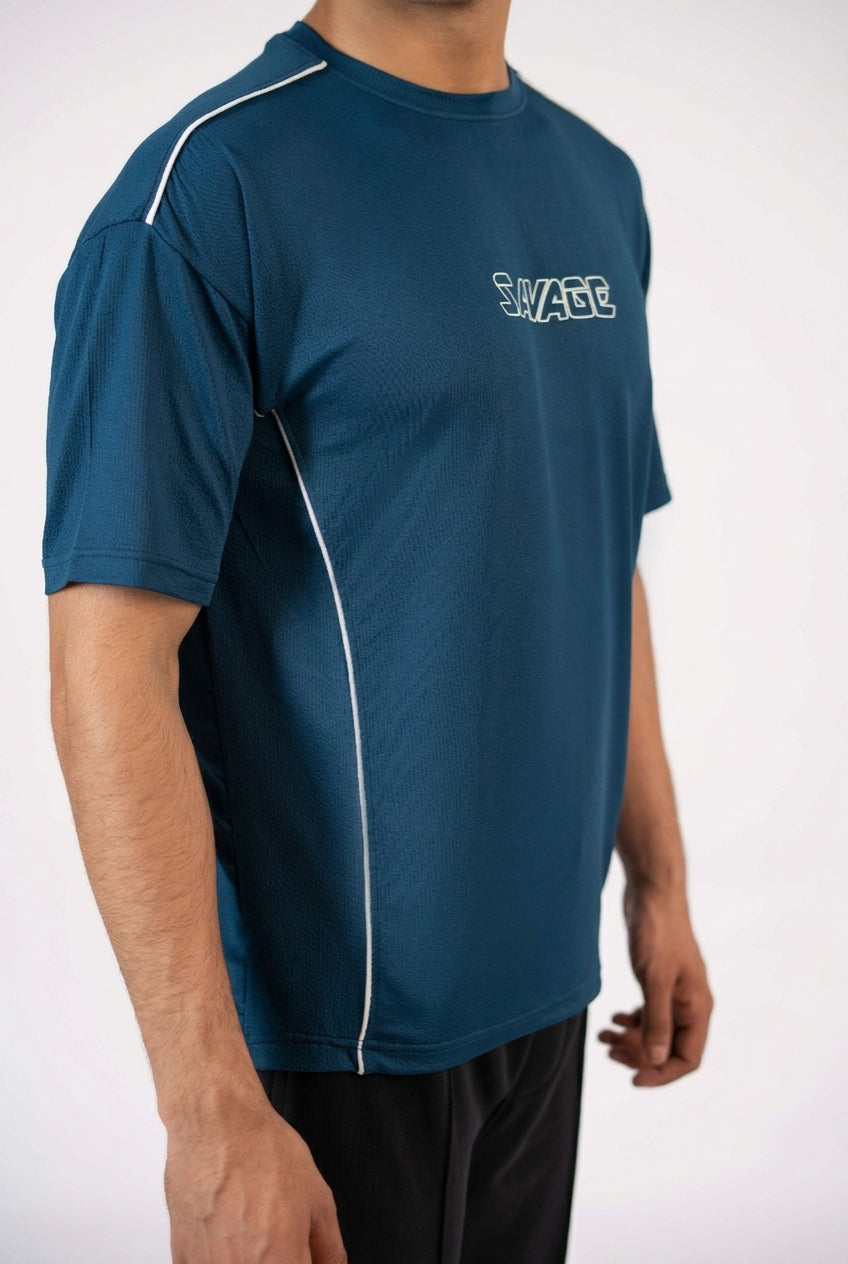 Savage Performance Mesh T-Shirt – Teal T2