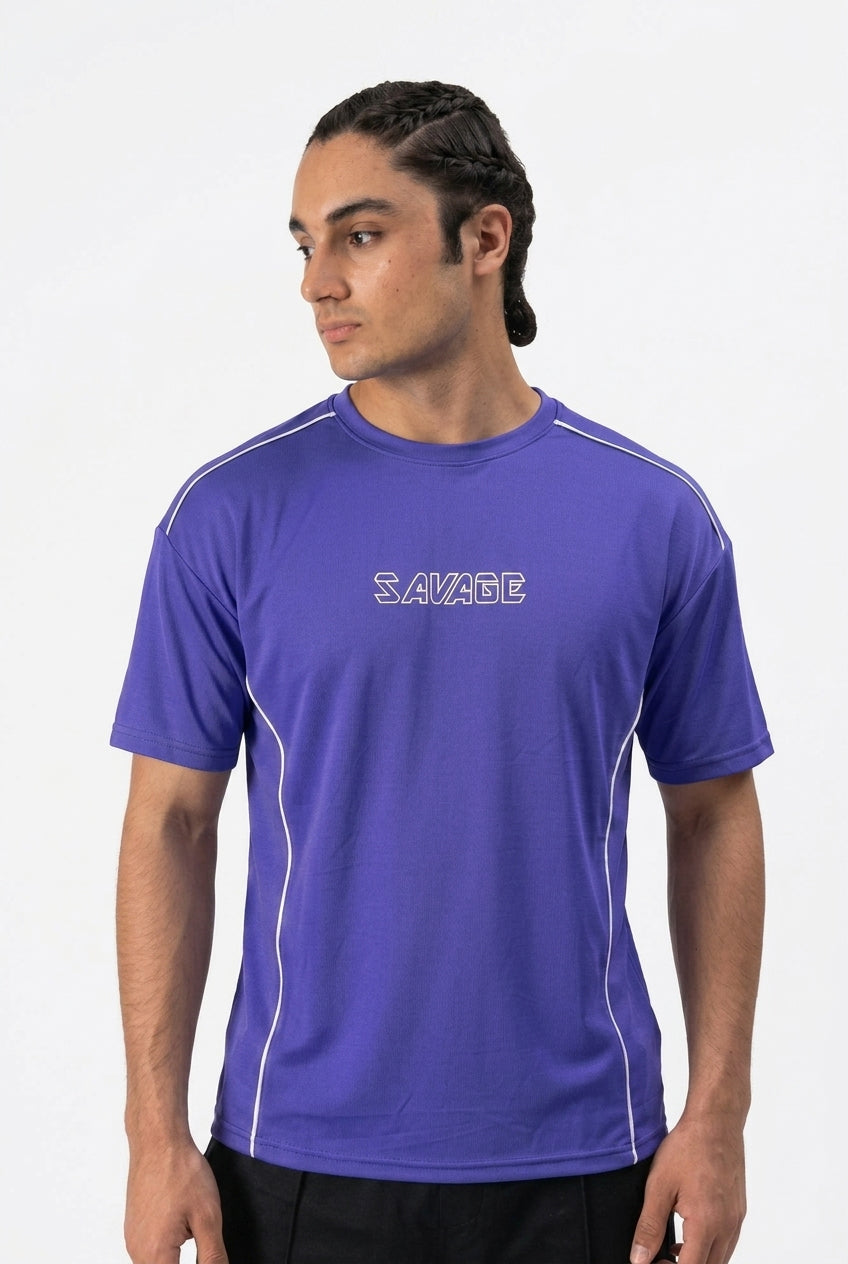Purple Savage Graphic T-Shirt T7