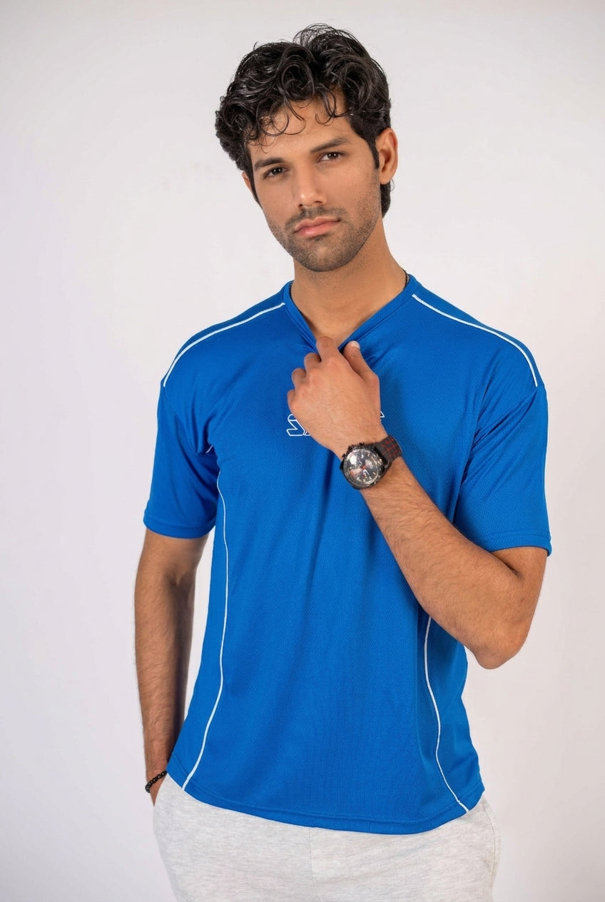 Savage Performance Mesh T-Shirt – Electric Blue T5