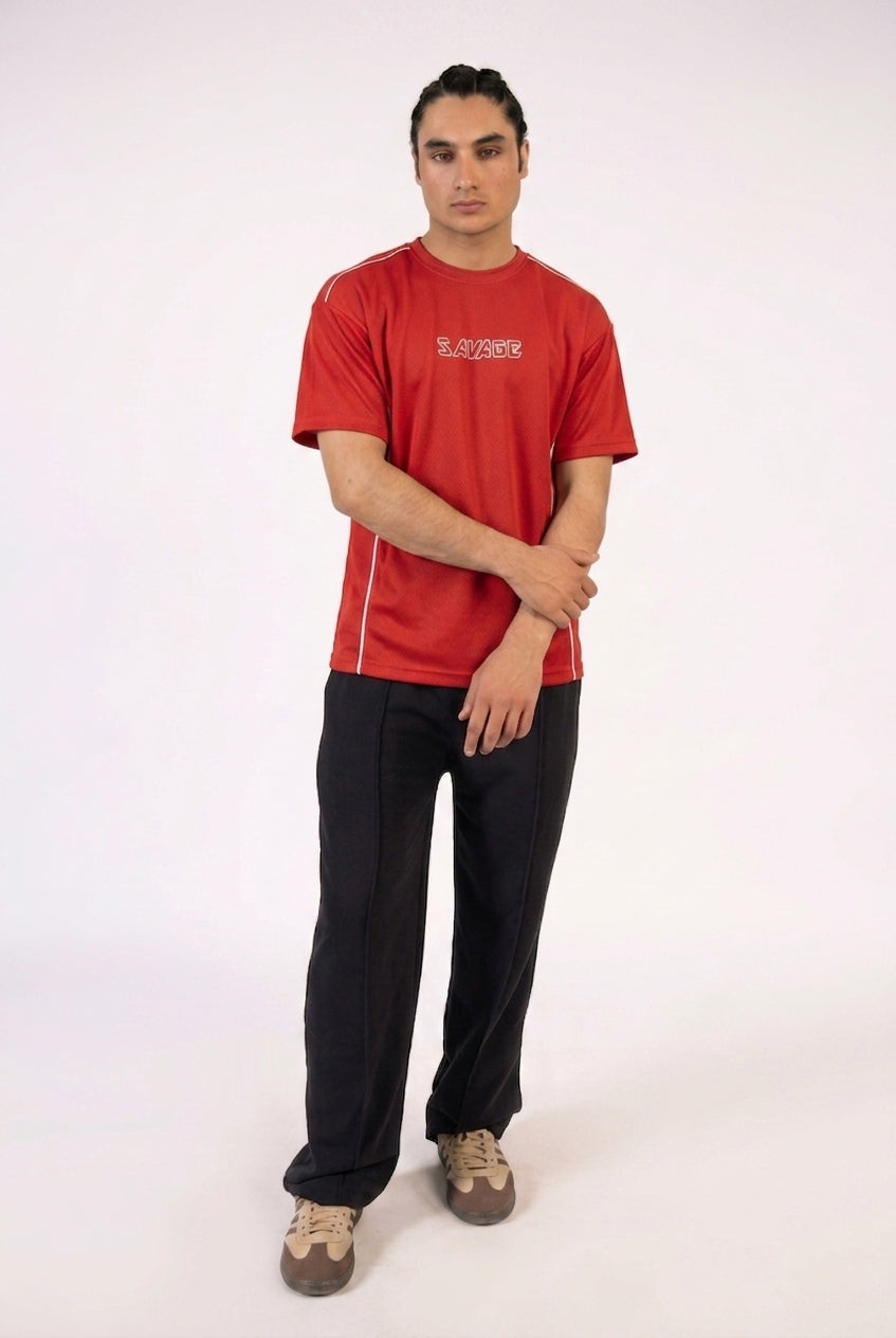 Red Savage Graphic T-Shirt T8