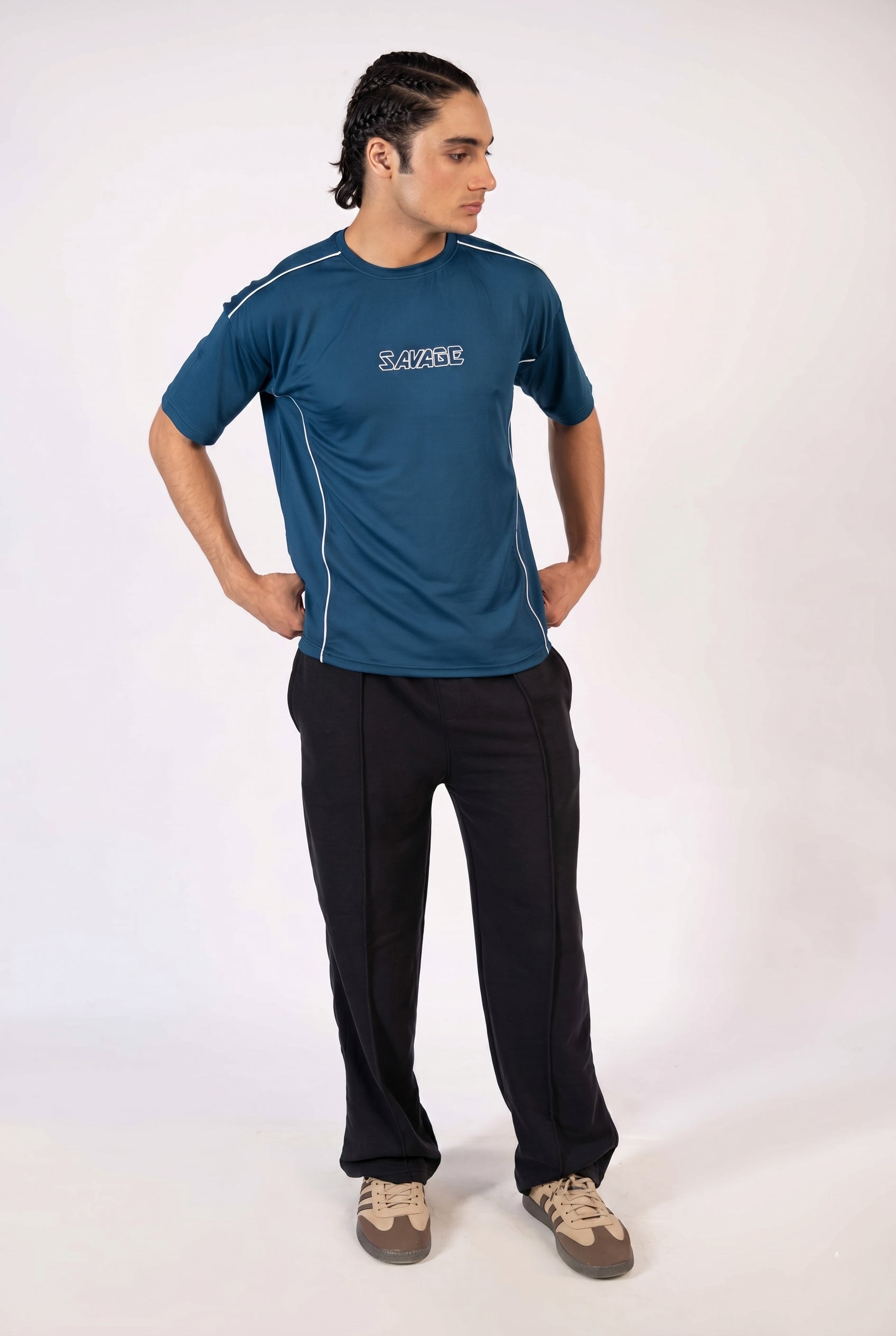 Savage Performance Mesh T-Shirt – Teal T2