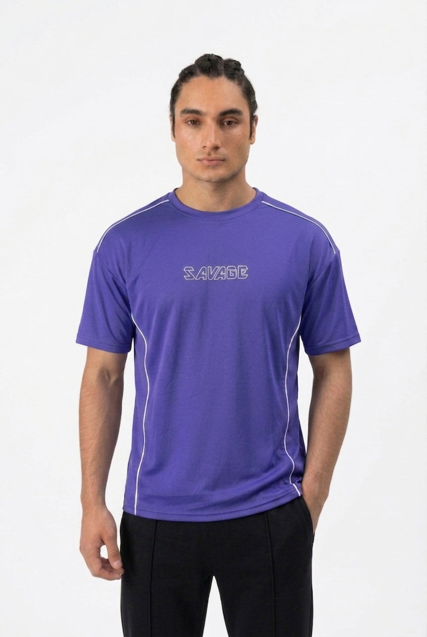 Purple Savage Graphic T-Shirt T7