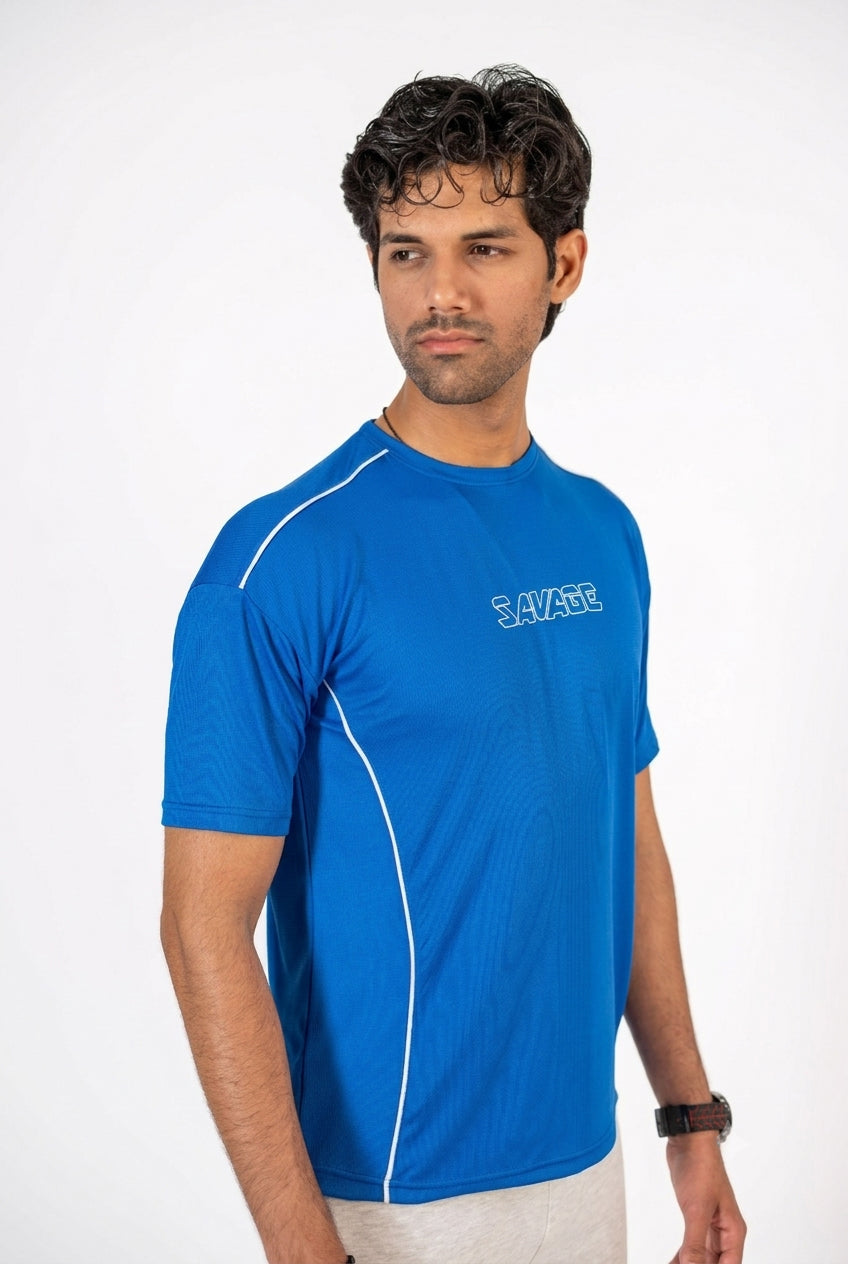 Savage Performance Mesh T-Shirt – Electric Blue T5
