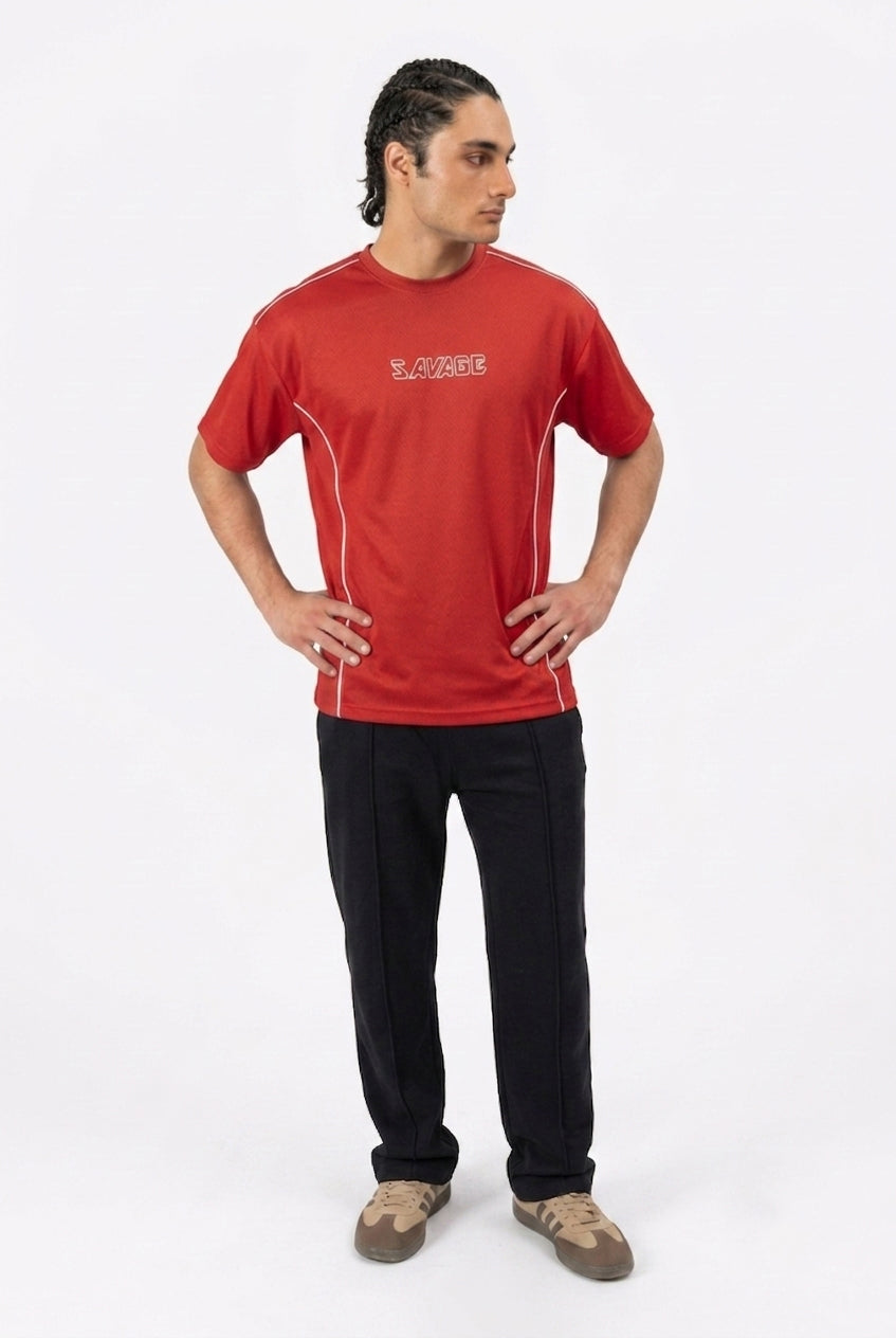 Red Savage Graphic T-Shirt T8