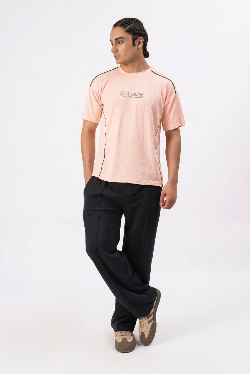 Savage Performance Mesh T-Shirt – Peach T4